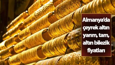 Almanya'da Çeyrek Altın Kaç Euro Gram, Bilezik Fiyatları 2024