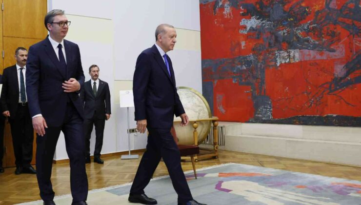 Erdoğan, Sırbistan Cumhurbaşkanı ile bir araya geldi