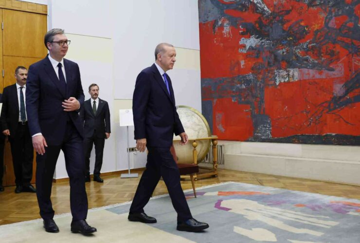 Erdoğan, Sırbistan Cumhurbaşkanı ile bir araya geldi