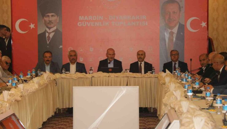 İçişleri Bakanı Soylu, Mardin ve Diyarbakır ‘İl Güvenlik Toplantısı’na katıldı
