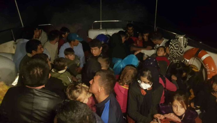 İzmir açıklarında 5 düzensiz göçmen kurtarıldı, 49’u yakalandı