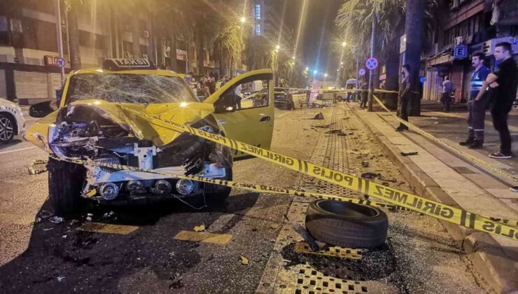 İzmir’de kontrolden çıkan taksi kağıt toplayacısına çarptı: 1 ölü, 1 yaralı