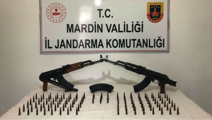 Mardin’de durdurulan araçta silah ve mühimmat ele geçirildi
