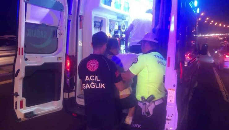 TEM’de alkollü sürücü seyir halindeki araca arkadan çarptı: 1 yaralı