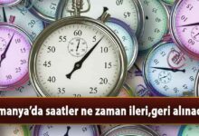 Almanya'da saatler ne zaman ileri-geri alınacak 2024
