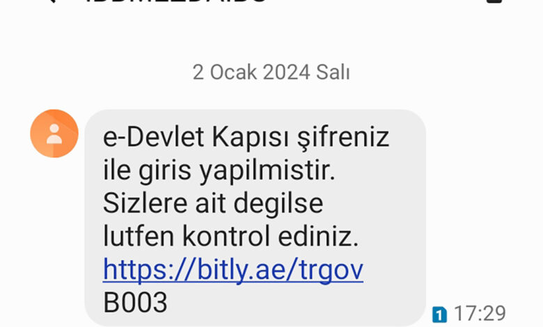 IBBMEZDAIBS şüpheli sms aldıysanız dikkat!